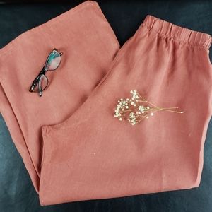 Bryn Walker linen capris. sz M W 14 L 25